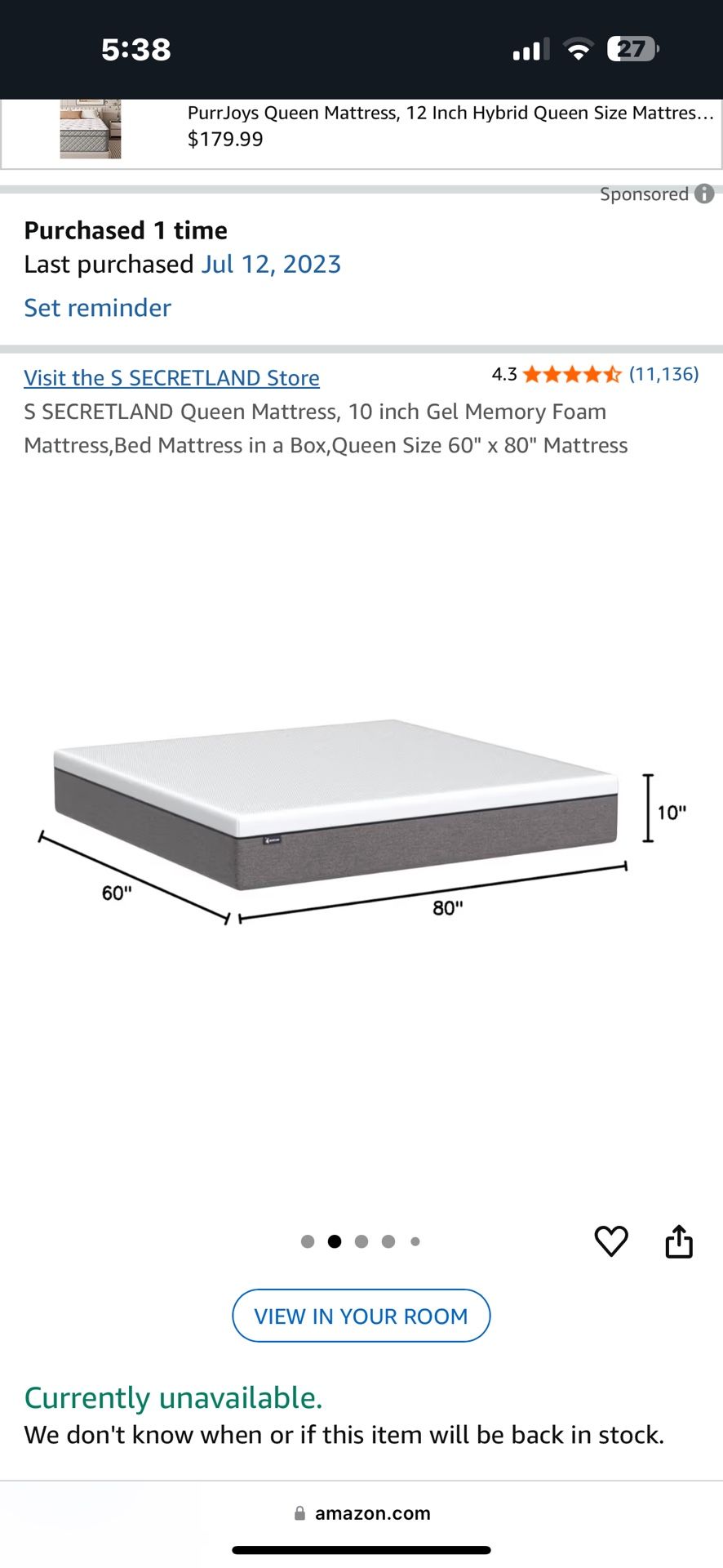 Mattress And Bed Frame