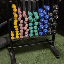 Weights With Rack 
