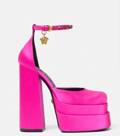 Medussa Aevitas Platform Satin Pumps.