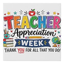 Teacher Appreciation Tote Bag- Cute &Reusable Gift for Teachers