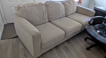 Beige beautiful couch