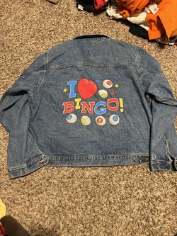 I Love Bingo Jean Jacket 2xl