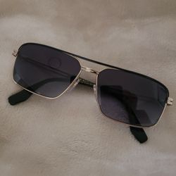Marc Jacobs Grey Gradient Lens Mens Black/Gold Sunglasses 