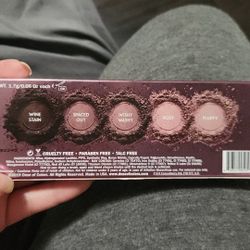 5 Shades Eyeshadow Palette/ W Brush