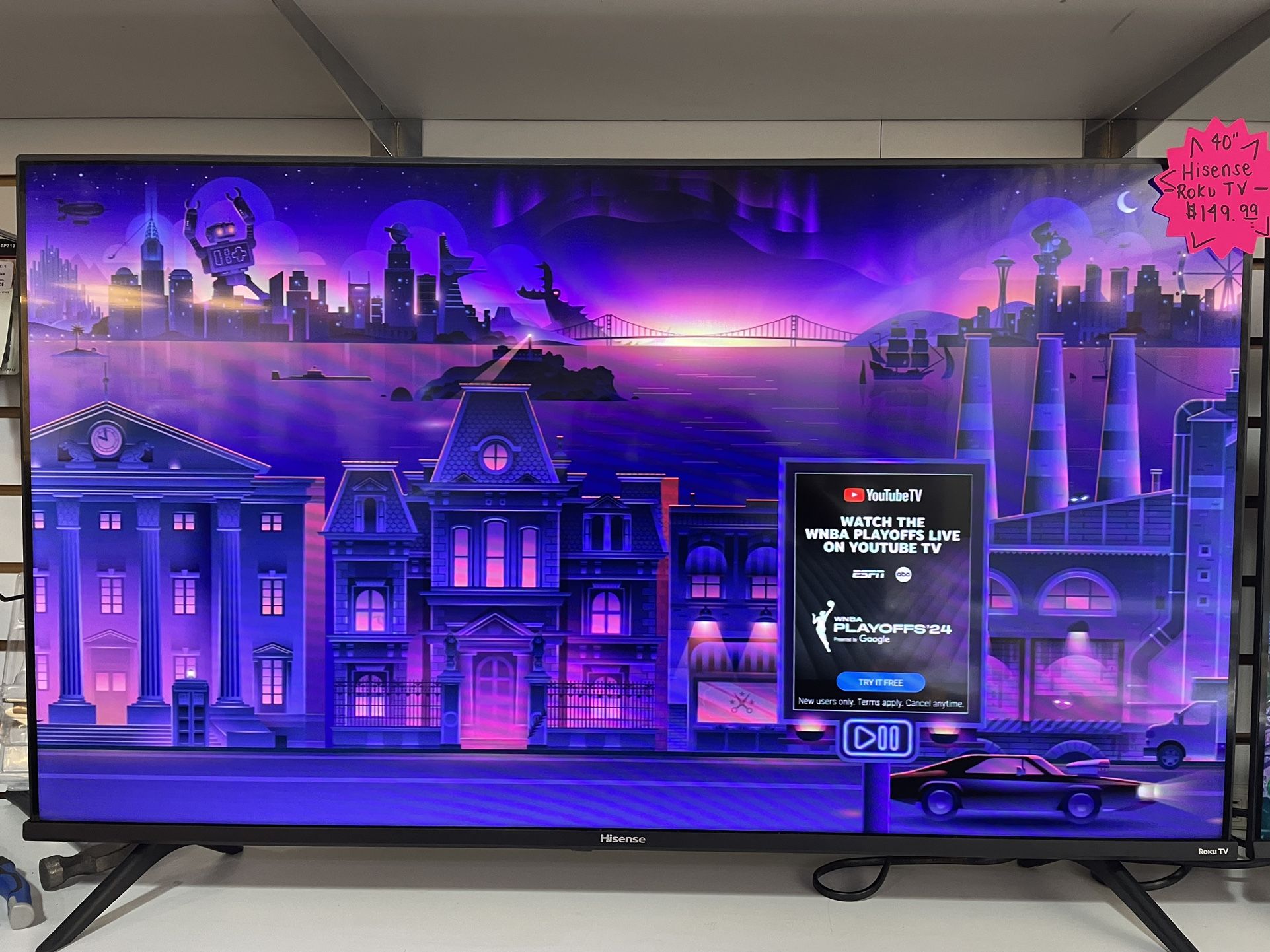 Hisense 40” Roku TV