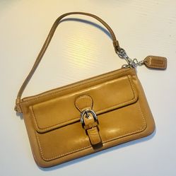 Coach Tan Leather Clutch
