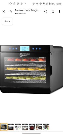 Magic Mill Food Dehydrator Machine | 7 Stainless Steel Trays 

