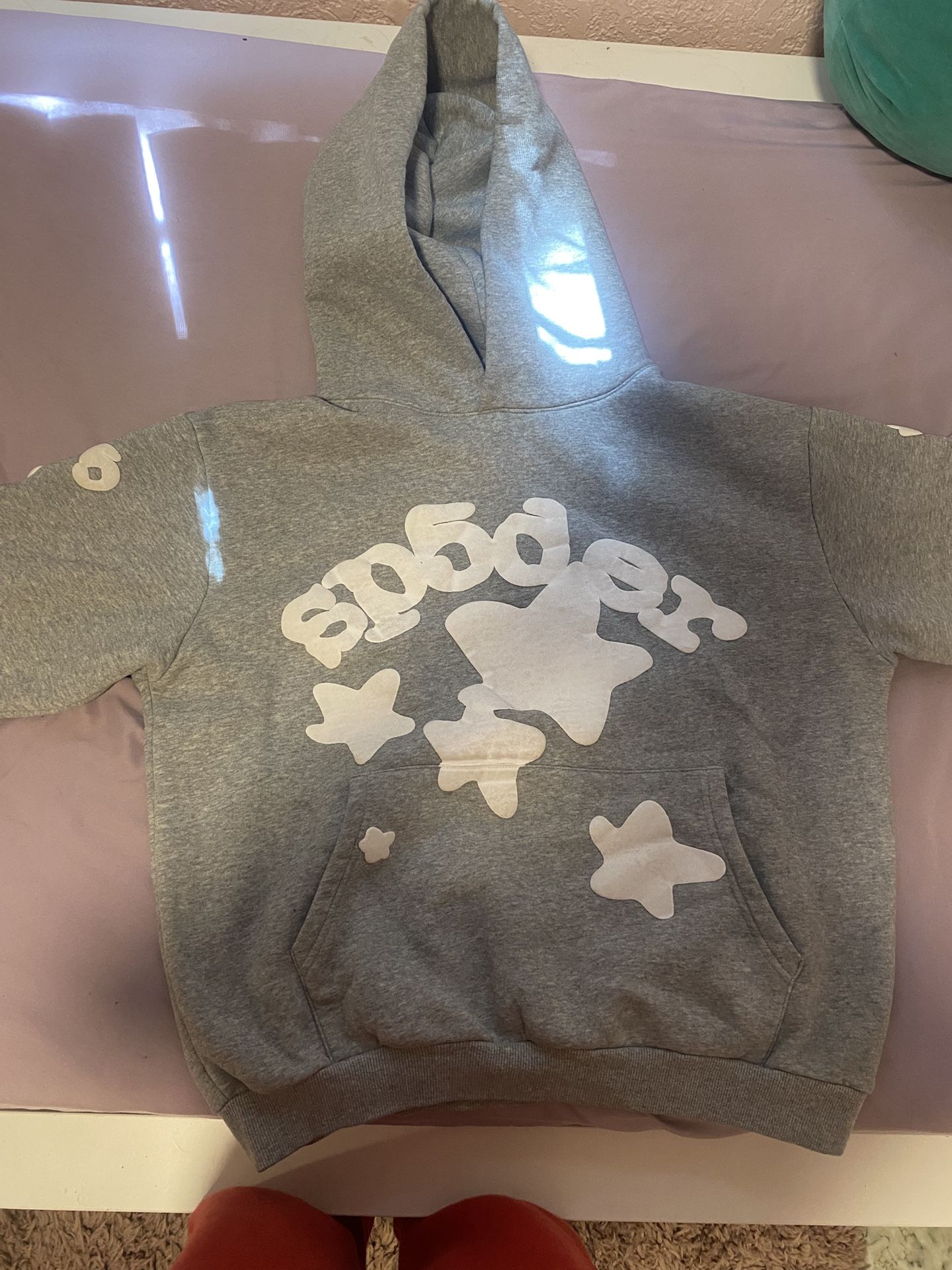 grey sp5der hoodie