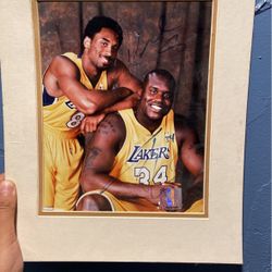 Kobe And  Shaq Autograped Picture