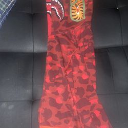 Red Double Hood Bape