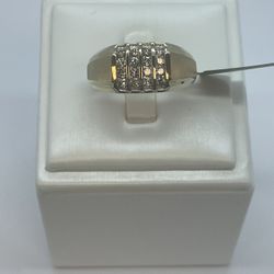 14K Gold Diamond Ring. New 
