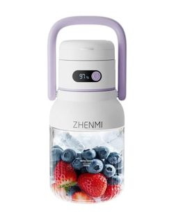 Portable Blender USB Rechargeable – Personal Smoothie & Shake Mixer (Purple)