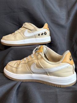 Nike Air Force 1 Low Tan Floral Sneakers