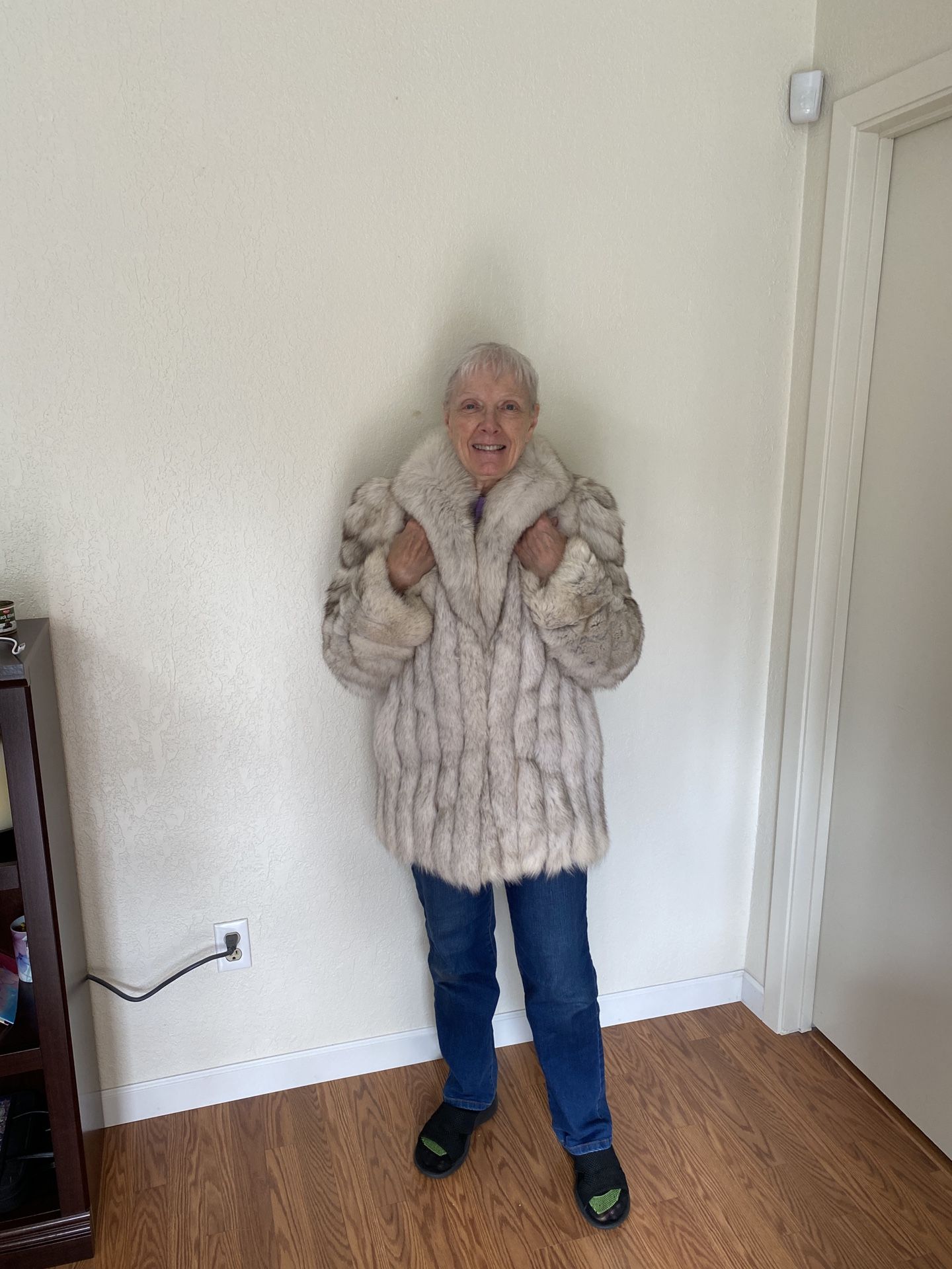 Blue Fox Fur Coat - Just In Time For The Holidays 