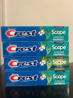 Crest Plus Scope Whitening Toothpaste 4-Pack