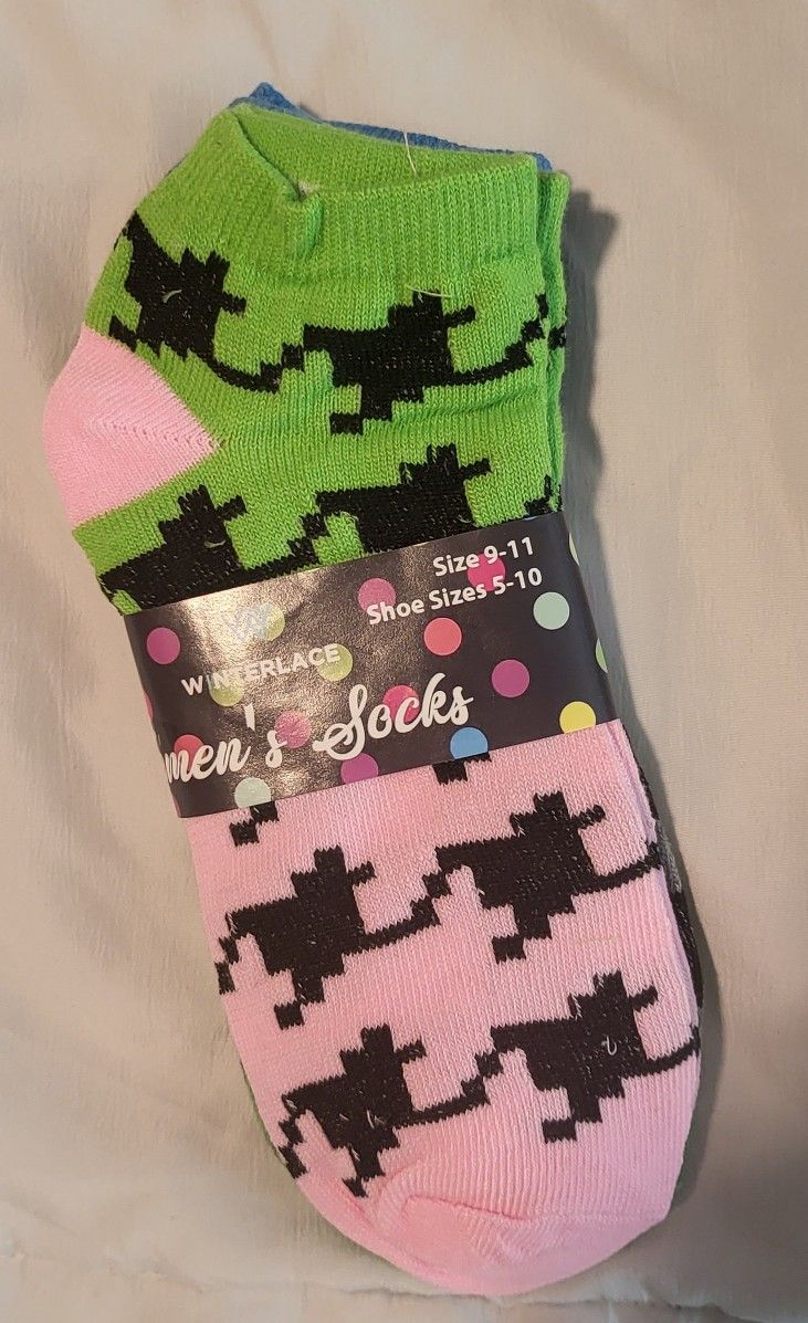 3 Pairs Of Low Cut Ankle Socks