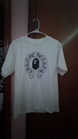BAPE x Chrome Hearts Collab White T-Shirt