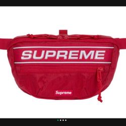 Supreme Logo Waist Fanny Bag Pack Red 3M