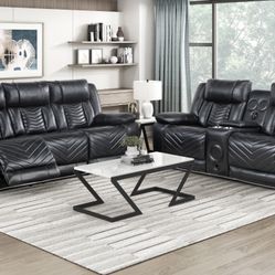 Power Reclining Sofa And Loveseat With Free Coffee Table!! 
