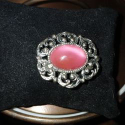 Vintage Style Pink Style Brooch 