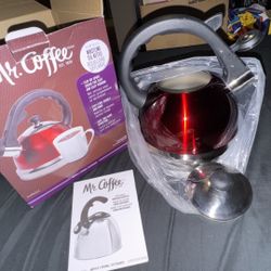$20 New Mr. Coffee whistling tea kettle!