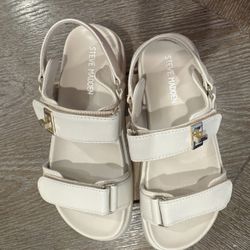 Steve Madden White Sandals – Size 8 (Women)