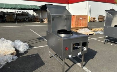 NSF 16 inches 1 hole Chinese Wok Range With waterfall TC-W1L1 NG
