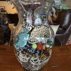 Jewelry Jar Parts Crafts Mystery Jewels (S)