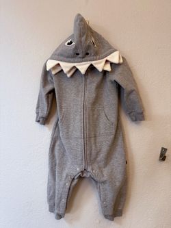 Baby Shark Costume Zip-Up Romper