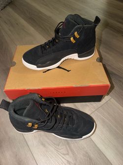 AIR JORDAN 12 RETRO black - white taxi