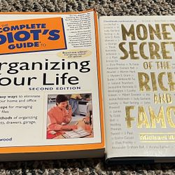 Organizing your life and Money Secrets of the Rich and Famous books