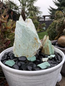 32” Custom Turquoise Quartzite Fountain – Complete Package ⛲️