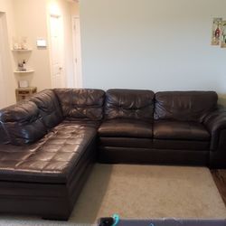 Leather Couch (Sectional) 