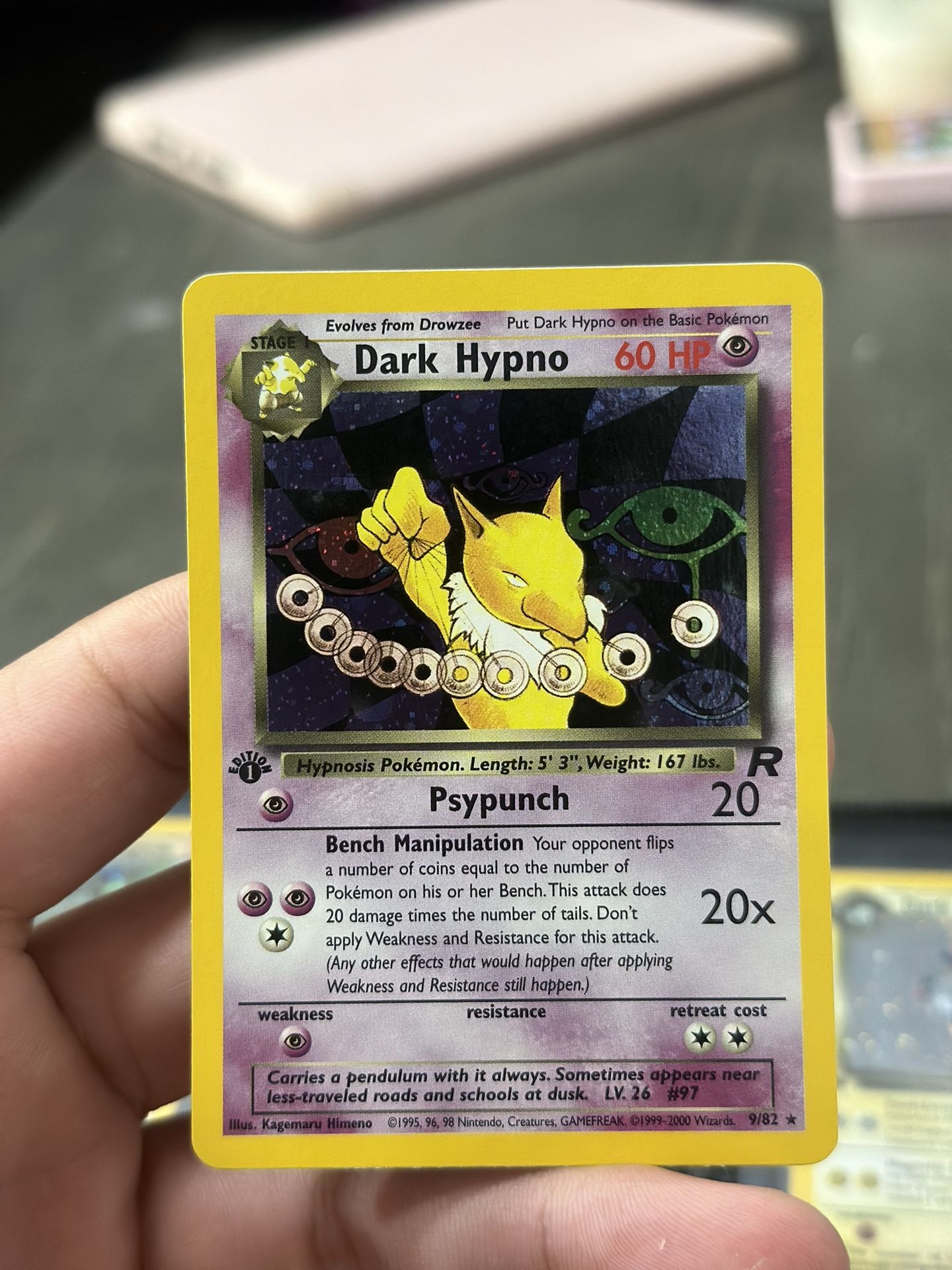 Dark Hypno 1st Edition Holo