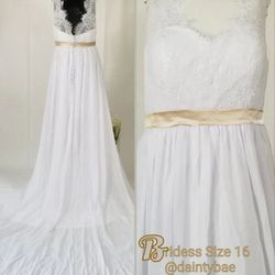 Bridess Bridal Dress Plus Size 16