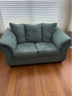 Teal Loveseat