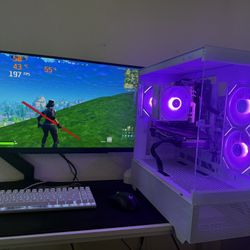 White Gaming Pc Computer Desktop RTX 