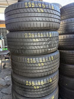 18” tires semi new 235/45/18 with free installation $250