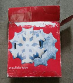 Inflatable Snowflake Sledding Tube