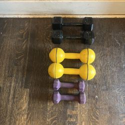 5lbs, 3lbs, 12lbs Dumbbells set