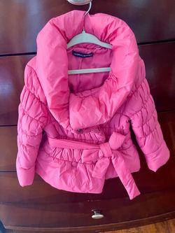 Pink puffer jacket for toddler size 2