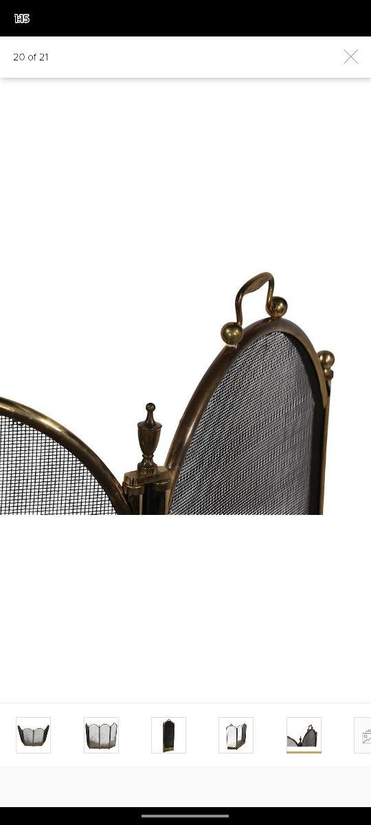 Antique Fireplace Screen 