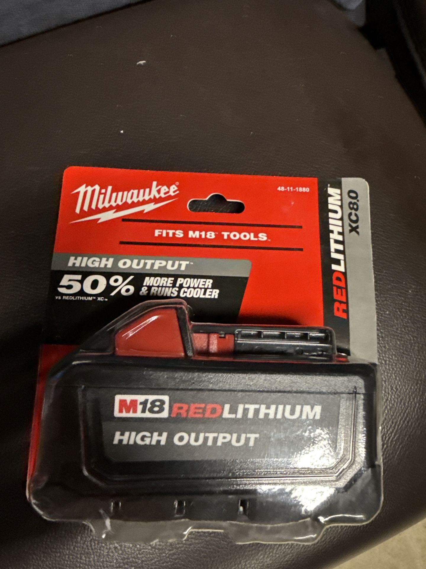 Milwaukee M18 REDLITHIUM High Output XC8.0 Battery – Brand New, Sealed