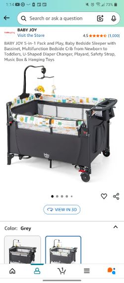 Pack And Play Bedside Crib