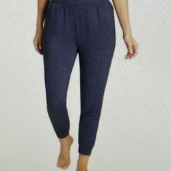 Eddie Bauer Lounge Women’s Blue Pull On Joggers with pockets Pants, size S 