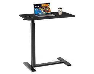 Adjustable Overbed Table with Wheels Rolling Laptop Desk