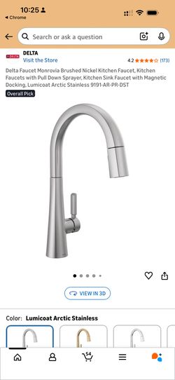 Delta Faucet Monrovia Brushed Nickel Kitchen Faucet