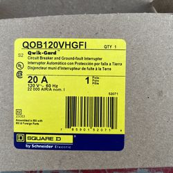 QOB120VHGFI - Square D - GFCI Circuit Breaker