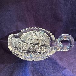 Crystal serving dish for candies or nuts
