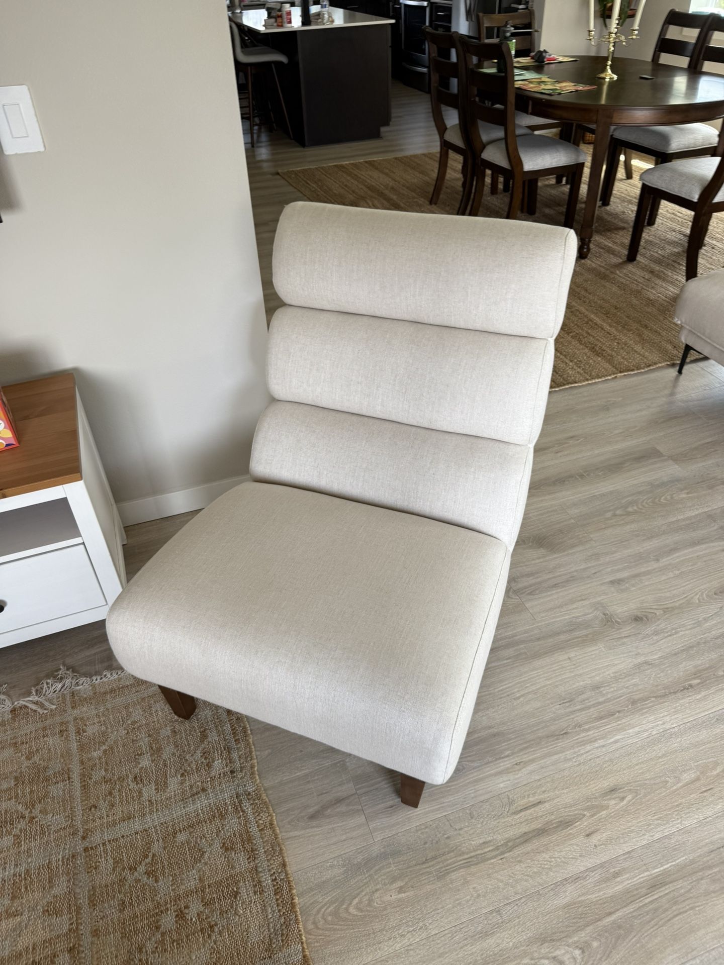 Two White Chairs